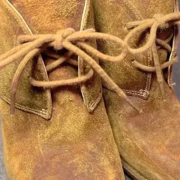 Enzo Angoliolini Leather Wedge High Heel Eaflory Rubber Ankle Boot Wmns Size 9 - Picture 4 of 12